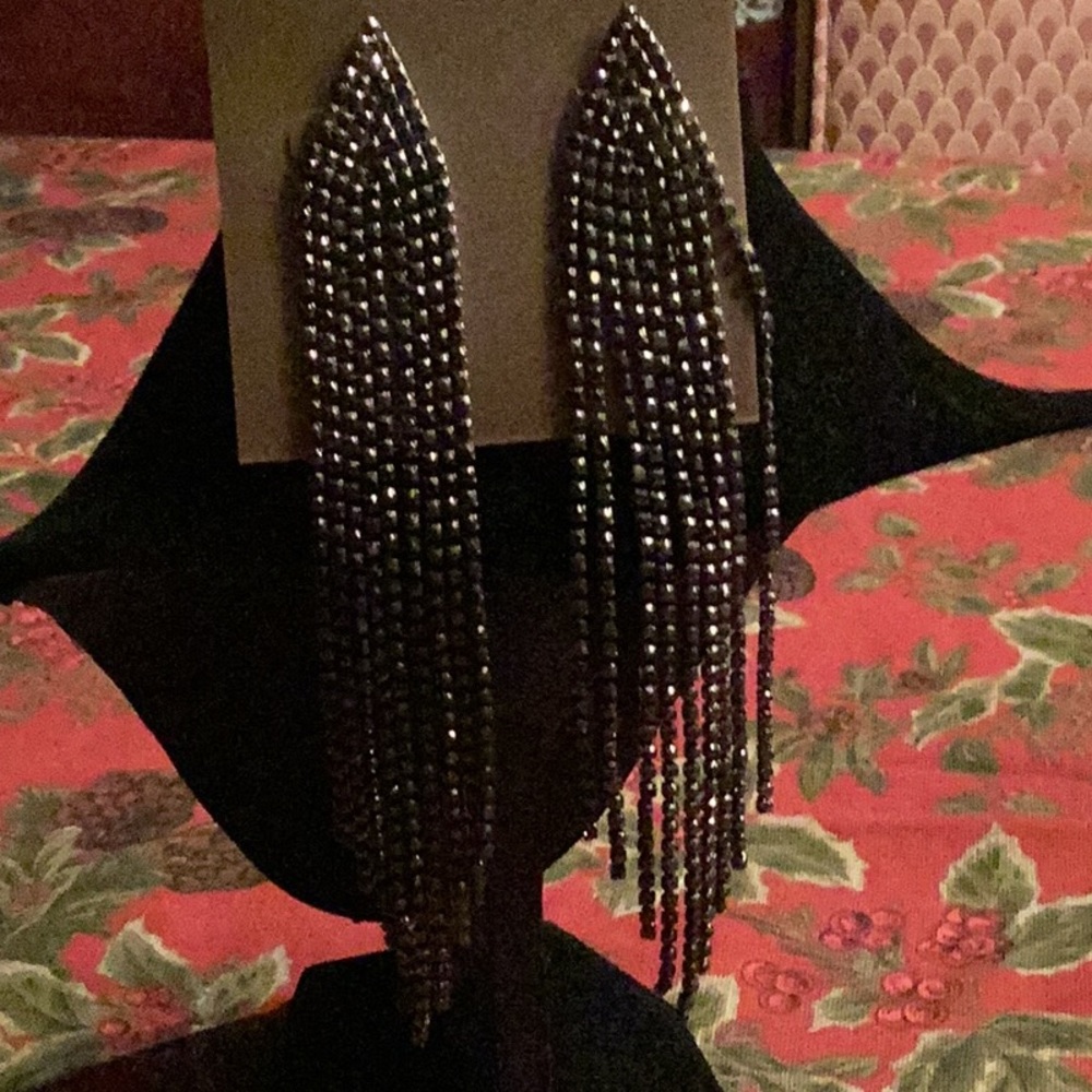 Beautiful marcasite chandelier earrings for pierced ears